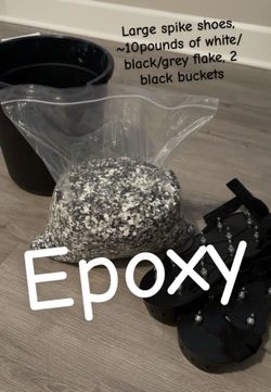 EPOXY decorative flake & spike shoes