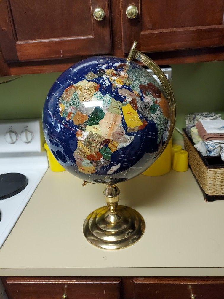 22 Inch Tall Jewel Globe