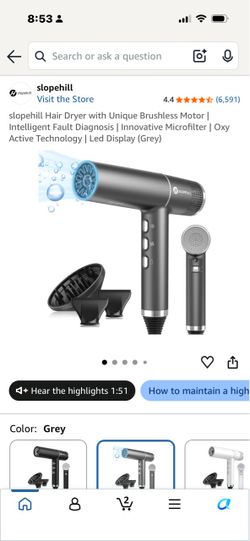 Slopehill blow drier