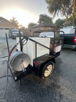 Pressure Washer Trailer with Water Tank and Hose Reel