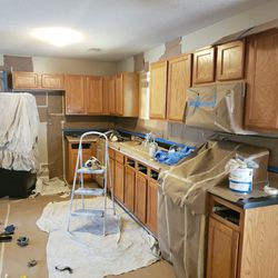 Kitchen Cabinets And Counter Top Refinishing