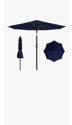 Black 9’ patio market umbrella, cover only