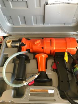 Concrete hand drill for use of drilling up to a 4 1/2 inch wide holes price $350