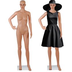 Female Mannequin Full Body, 68.9" Adjustable Mannequin Torso Dress Form with Metal Base