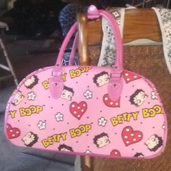 Authentic Licensed Betty Boop Leather Travel Carry-on.