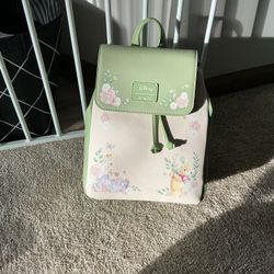 Loungefly Disney Winnie the Pooh Green Beige Floral Backpack Medium