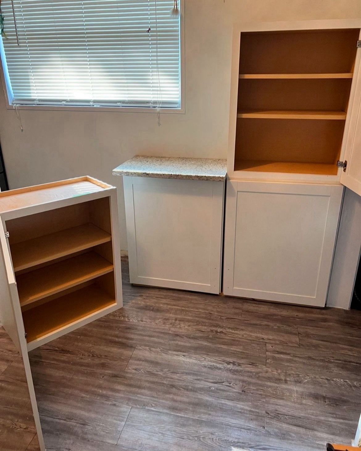 24” White Shaker Upper Cabinets ($125 Each)