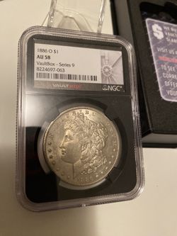 1886 O Morgan Dollar NGC AU 58