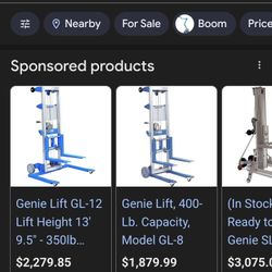 Genie Lift GL-10 Lift Height 11' 8" - 350lb Rated - Straddle Base Model