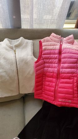 Girls warm vests size 7/8