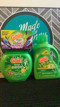 1-42 gain flings 1-detergent liquid 88oz 1-240  sheets All for $31