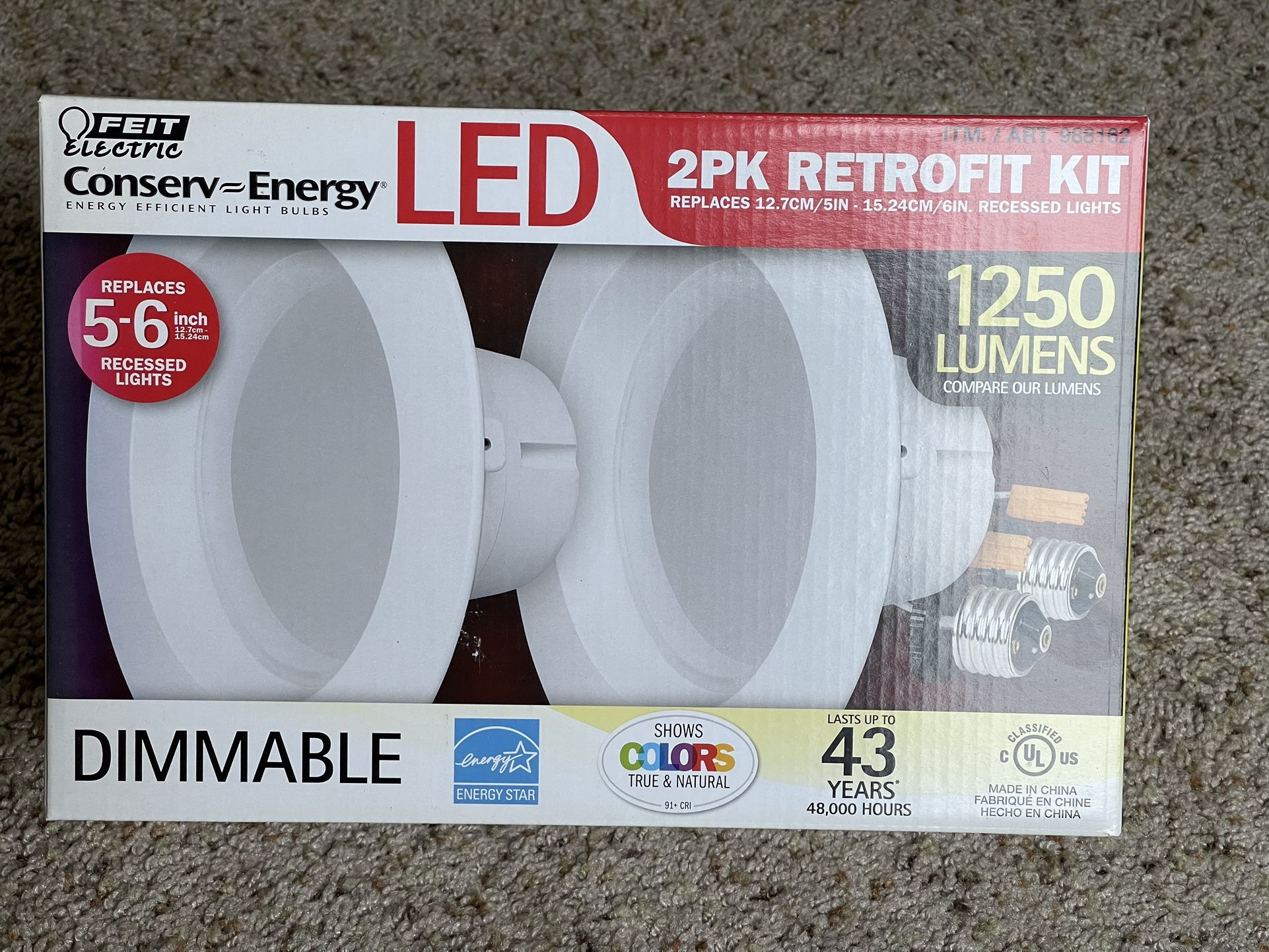 Dimmable LED 2PK Retrofit Kit