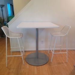 Barstool Table And 2 Chairs