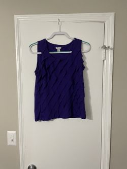 Chico’s Purple Sleeveless Top Size 1