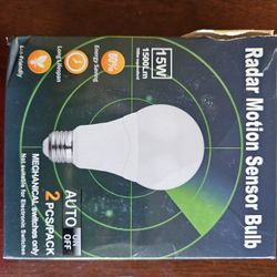 Radar Motion Detection Light bulbs