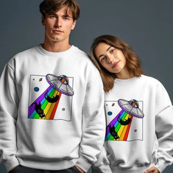 Sweatshirt With A Funny Cats Design