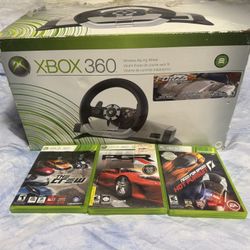 Xbox 360 Steering Wheel With Pedals