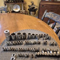 Lot of seventy five various size sockets
