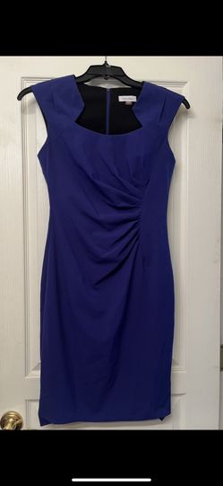 Calvin Klein Indigo Blue Long Dress 