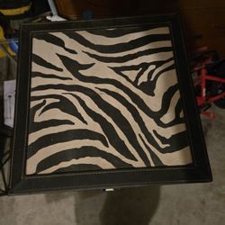 Zebra End Table