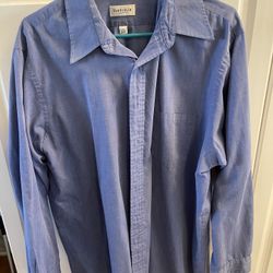 Like New Blue Men’s Van Heusen Button Down Dress Shirt