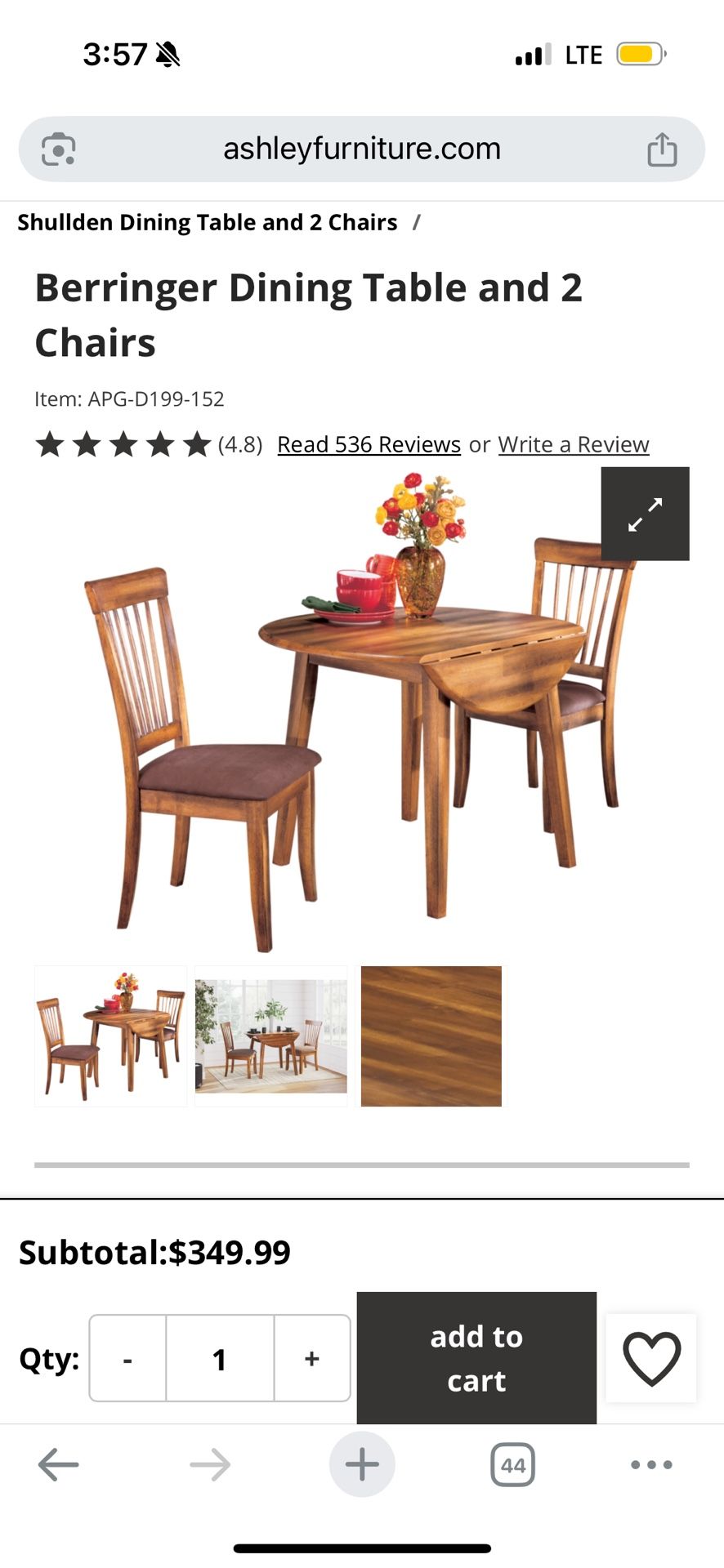 Small Table With Two Chairs 