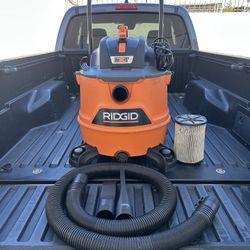 RIDGID 16 Gal. 6.5 Peak HP NXT Shop Vacuum Wet Dry Vac w/Cart, Filter, Hose & Attachments