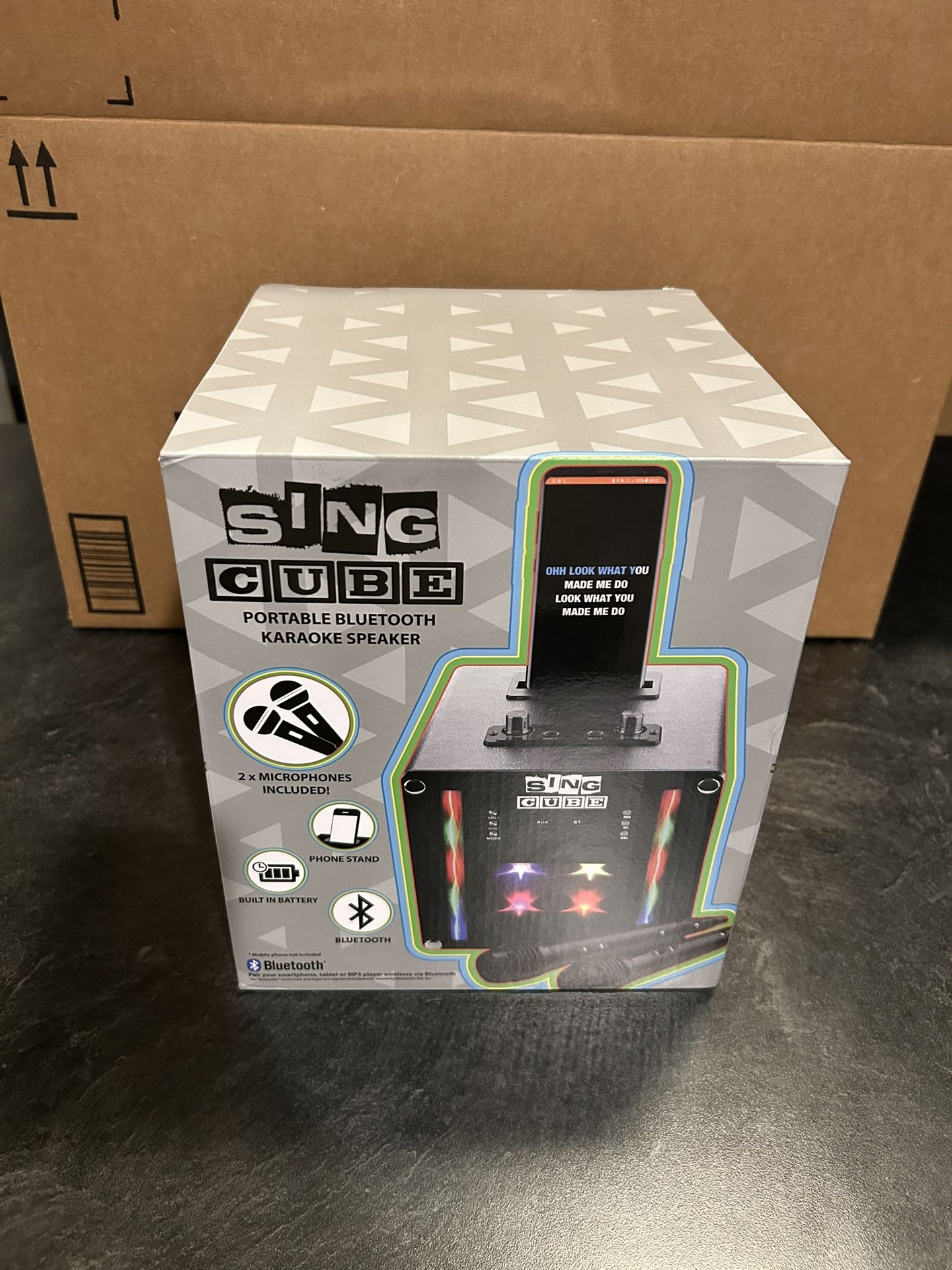 Sing Cube Bluetooth Karaoke Speaker – New in Box – $25 OBO or 2 for $40