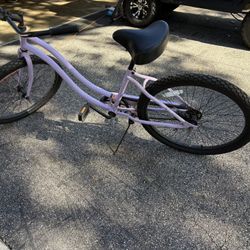 Girls Purple Beach Cruiser