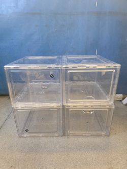 Clear Shoe Box Cases (3)