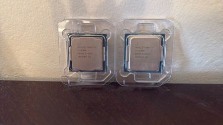 Intel Core i7-8700K and i7-11700F CPUs