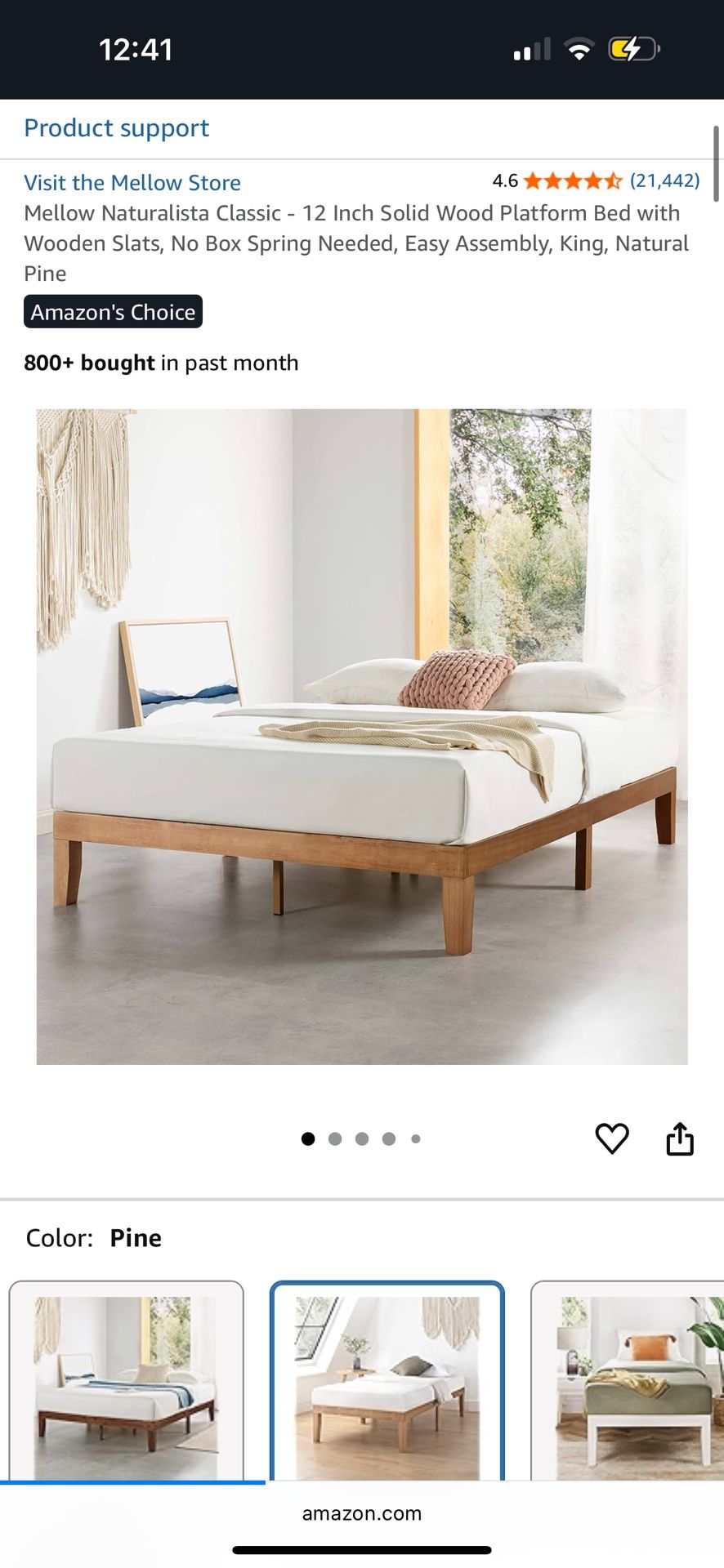 KING BED FRAME NEW IN BOX