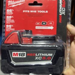 Milwaukee XC red lithium 5.0 battery