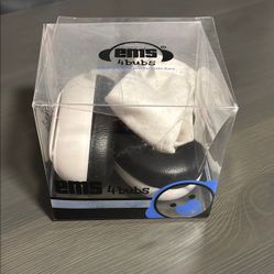 Ems 4 Bubs Babv Ear Protection Black and White