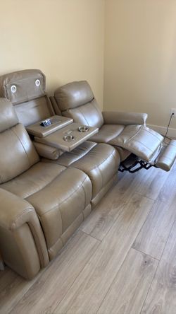 Leather sofa