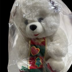 Plush Christmas Bear 17 1/2” New