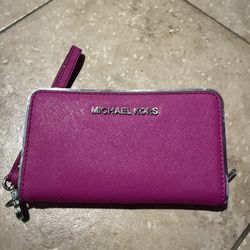 Michael Lord Hot Pink Wristlet Wallet
