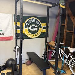 Squat rack- weight bench- Rogue