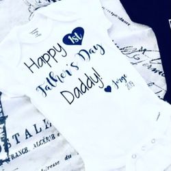 Father’s Day Onesies💙🖤🤍