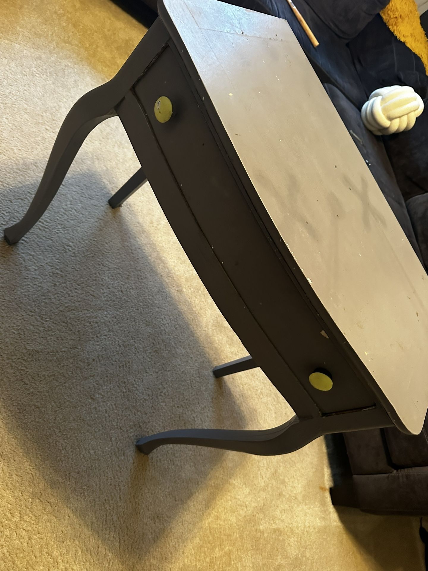 Small Gray Vanity Or Desk