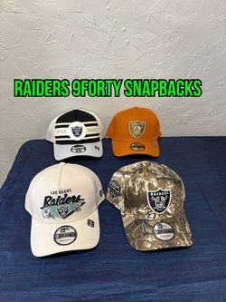 NFL new era Las Vegas raiders 9forty a frame SnapBack hats