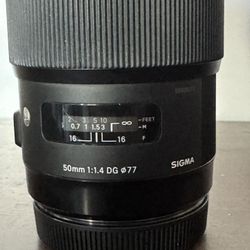 Sigma 50mm 1.4 For Canon EF Mount 