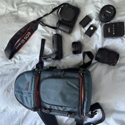 Canon EOS 6d Mark ii with a multitude of gear