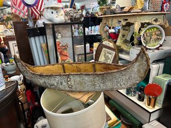Vintage Birchbark Canoe