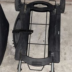 Awesome Weber Q Tailgating Camping BBQ Grill Asador Cart