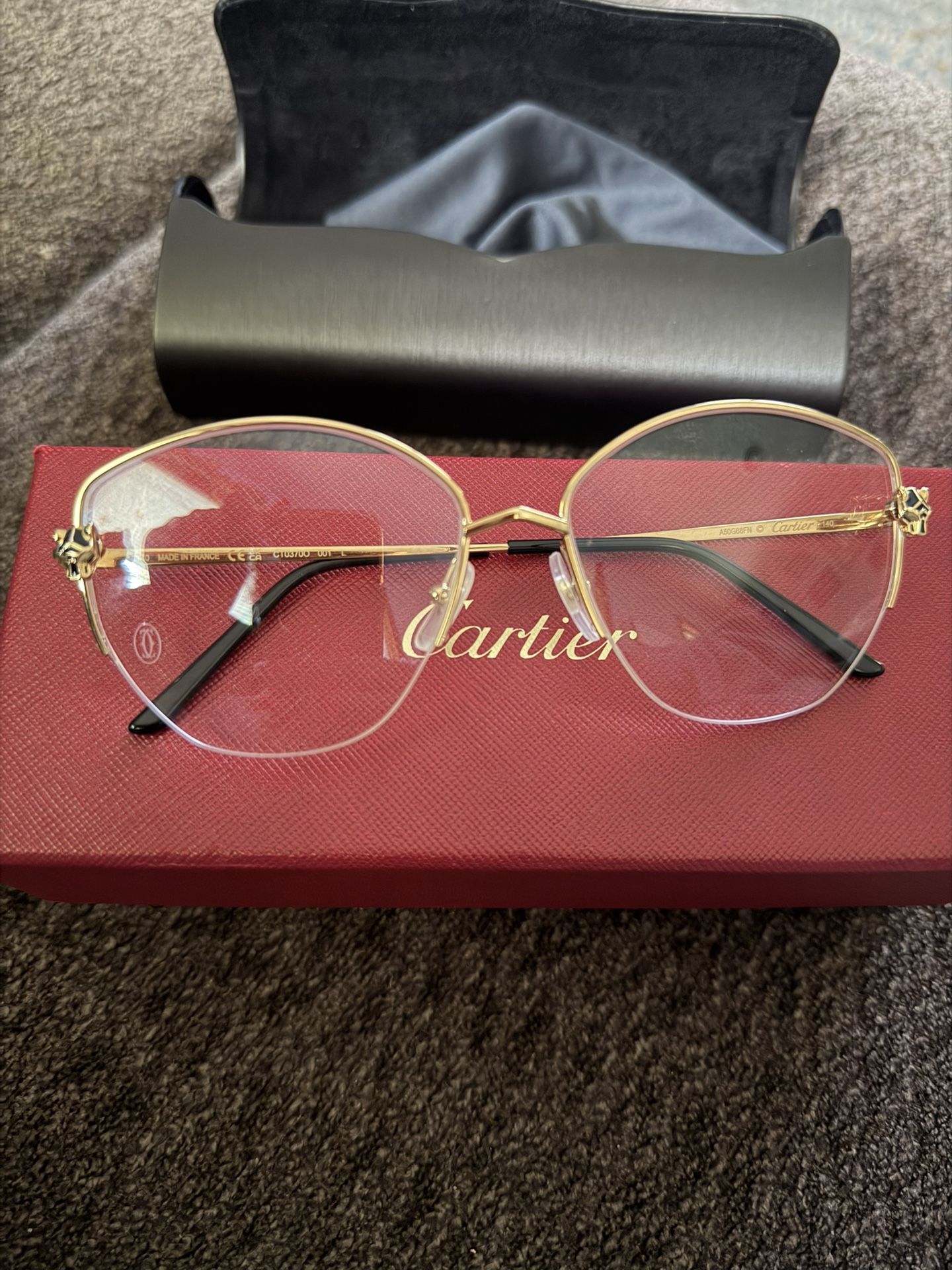 Gold Tiger Cartier Glasses