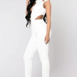 White Jumpsuit Size Medium 