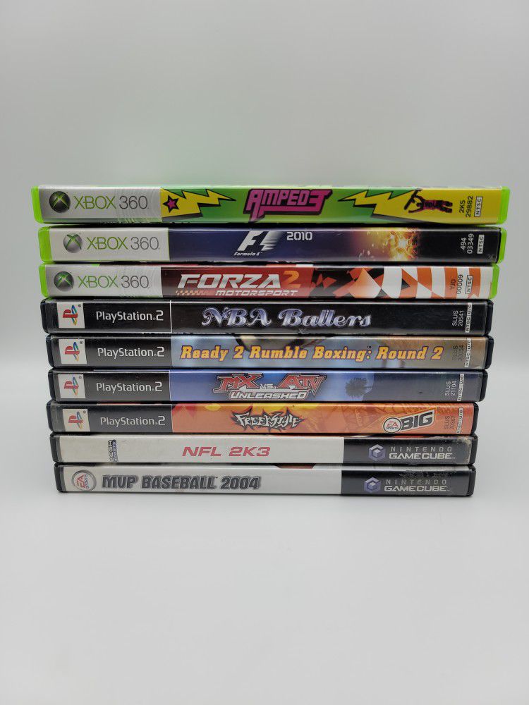 Video Game Lot Bundle:XBOX,XBOX 360,SWITCH,GAME CUBE,SEGA Tested & Working