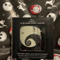 Nightmare Before Christmas Cup And Sock Set Great Christmas Gift