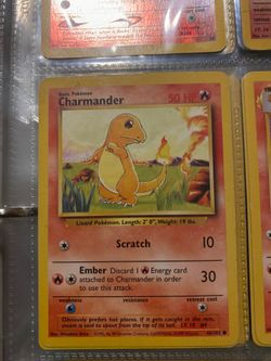 Original Charmander Pokémon Card